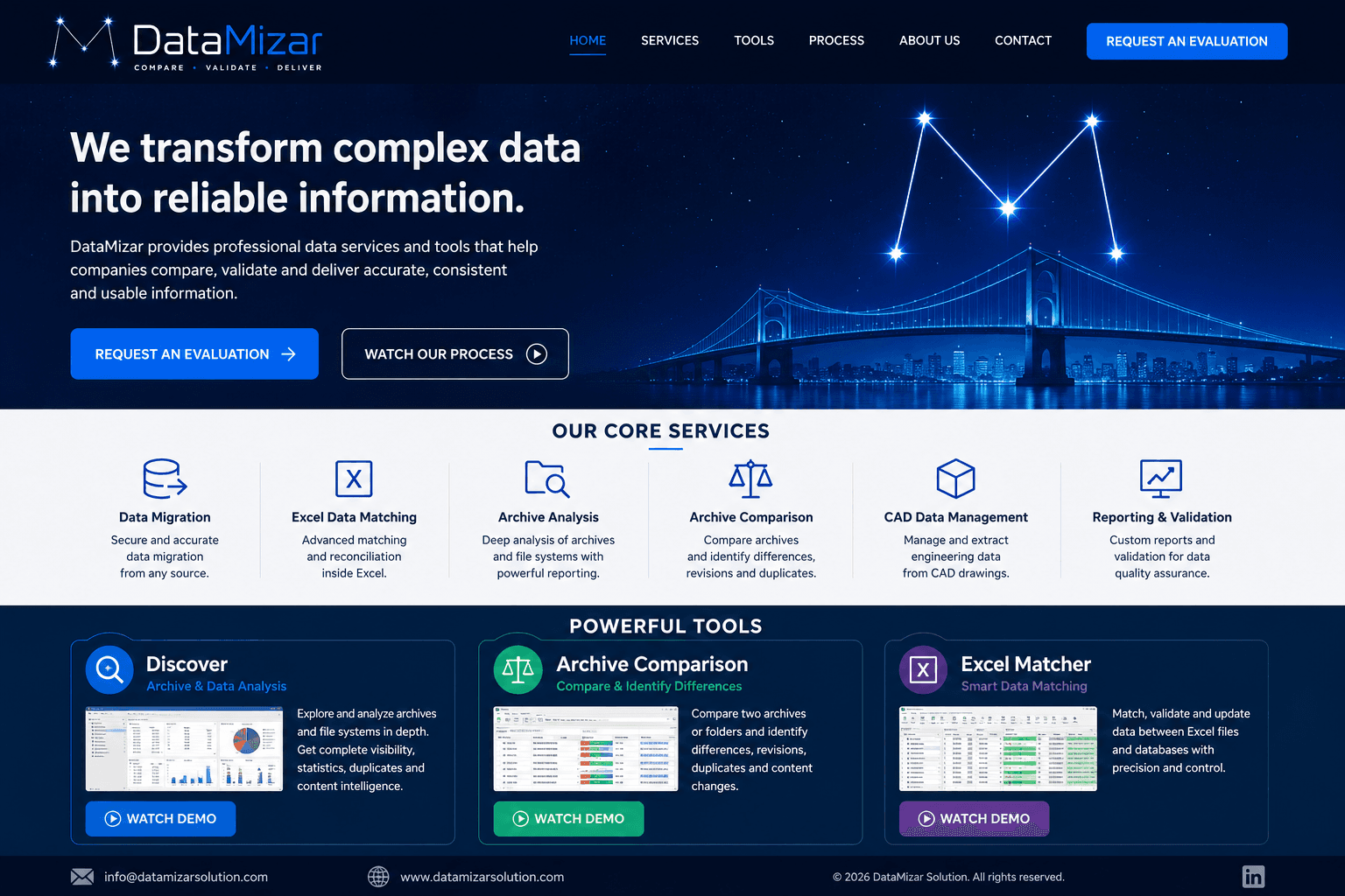 DataMizar - Professional Data Services